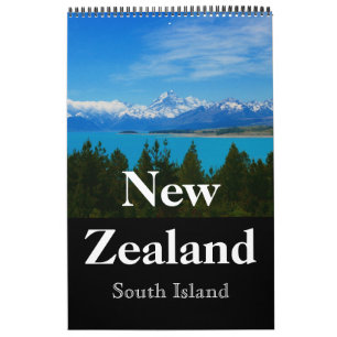 Calendario paisaje del sur de nueva zelanda