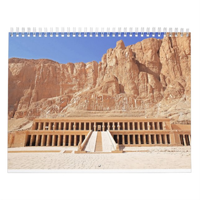 Calendario Paisaje del Templo Hatshepsut en el Antiguo Egipto (Tapa)