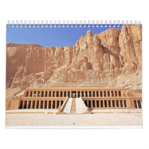 Calendario Paisaje del Templo Hatshepsut en el Antiguo Egipto