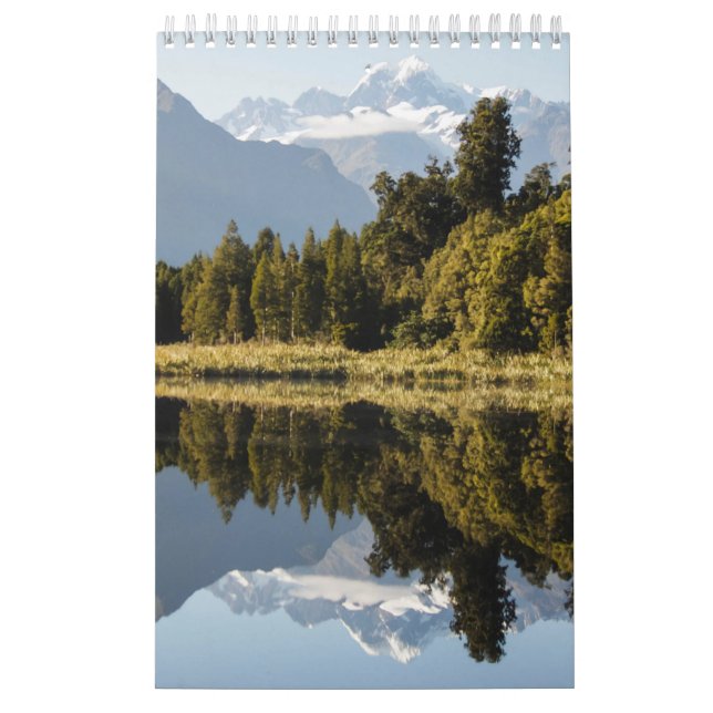 Calendario Paisaje montañoso pequeño, blanco (Tapa)