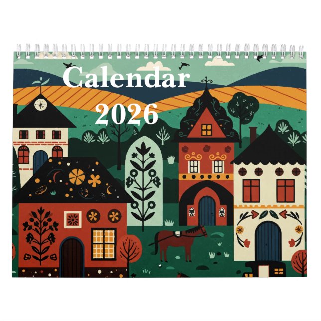 Calendario Paisaje rural pintoresco (Tapa)