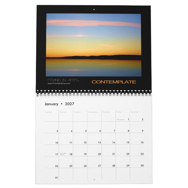 Calendario Paisajes 2012 (Jan 2027)