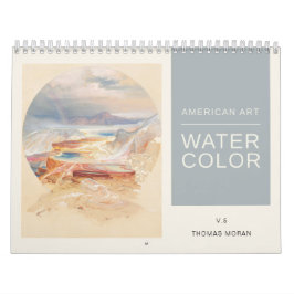 Calendario Paisajes acuáticos de arte americano Thomas Moran