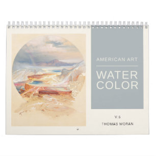 Calendario Paisajes acuáticos de arte americano Thomas Moran