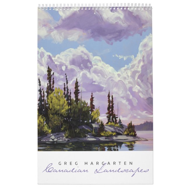 Calendario Paisajes canadienses en Greg Hargarten (Tapa)