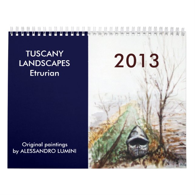 Calendario PAISAJES DE TOSCANA Etruriano 2013 (Tapa)