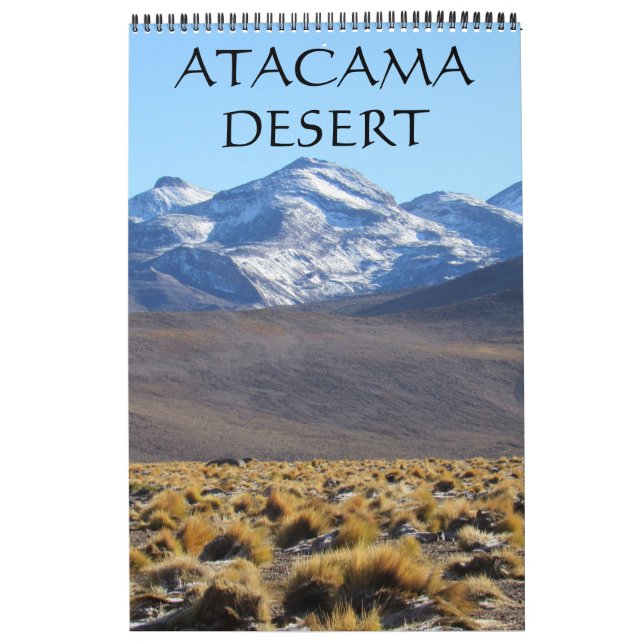 Calendario paisajes del desierto de Atatama (Tapa)