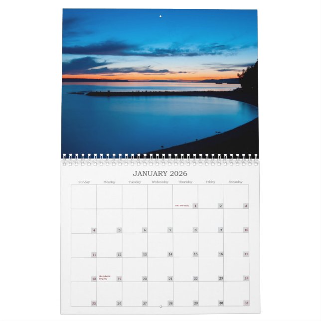 Calendario Paisajes del río de Powell (Jan 2026)