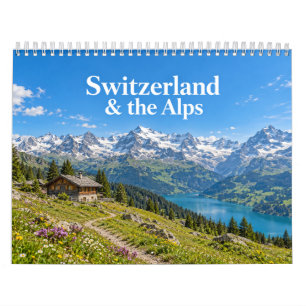 Calendario Paisajes escénicos de Suiza y los Alpes