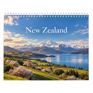 Calendario Paisajes escénicos y naturaleza de Nueva Zelanda