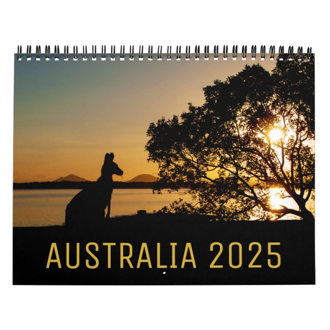 Calendario Paisajes icónicos de Australia 2025 (Tapa)