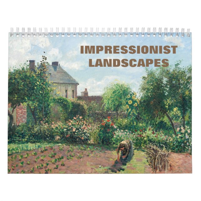 Calendario Paisajes impresionistas - Pinturas de obras maestr (Tapa)