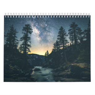 Calendario Paisajes montañosos de la Vía Láctea