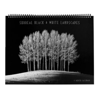 Calendario Paisajes Surrealistas en Blanco y Negro
