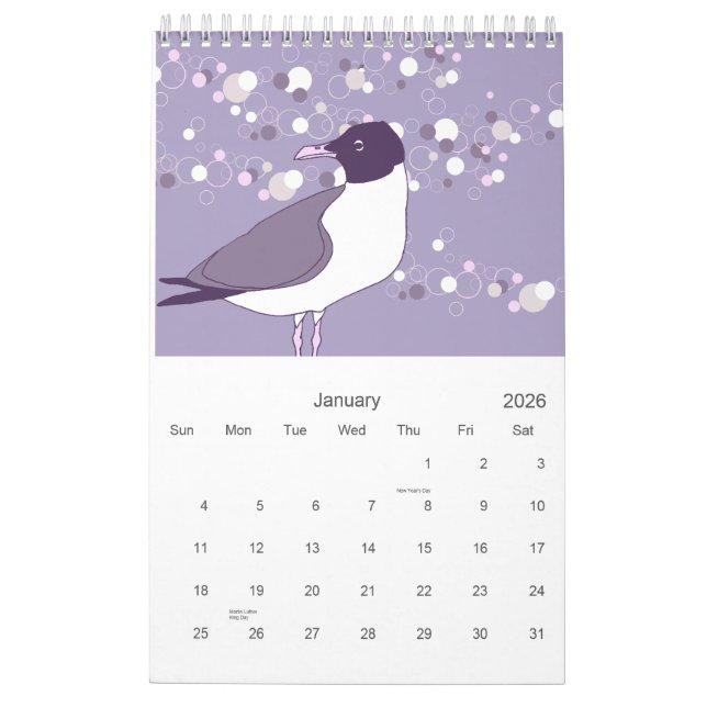 Calendario Pájaros 2008 (Jan 2026)