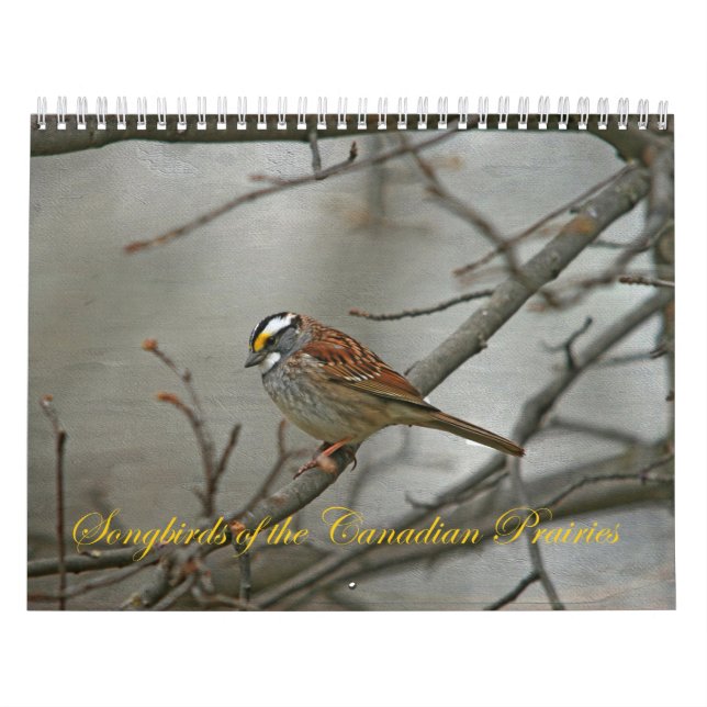 Calendario Pájaros sonoros de las praderas canadienses (Tapa)