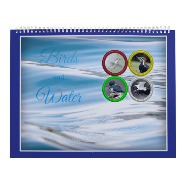 Calendario Pájaros y agua (de gran tamaño) (Tapa)