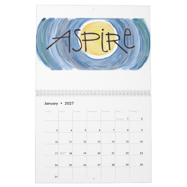 Calendario Palabras a vivir cerca:   Una palabra al mes (Jan 2027)