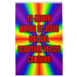 Calendario Palabras de Jesús Versículos de las Escrituras Bíb