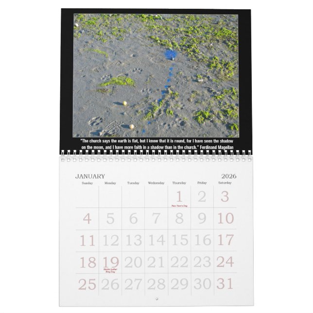 Calendario Palabras de la Anti-Religión de la sabiduría (Jan 2026)