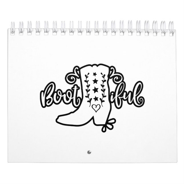 Calendario Palabras de vaca llenas de botas (Tapa)