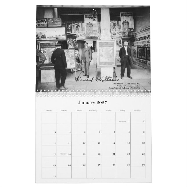 Calendario Palacios de la película de Sacramento (Jan 2027)