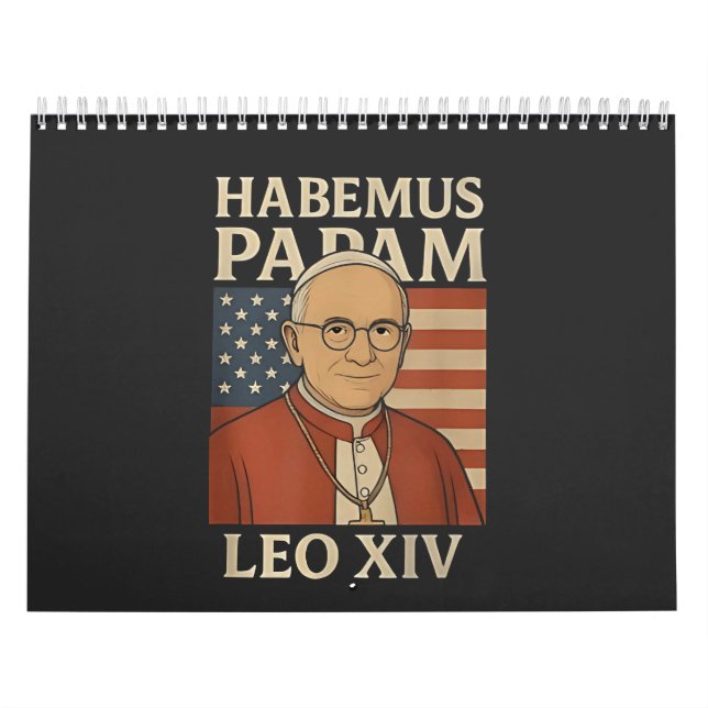 Calendario Papel Habemus Papa León XIV Iglesia Cristiana (Tapa)