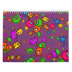 Calendario Papel pintado de las bacterias