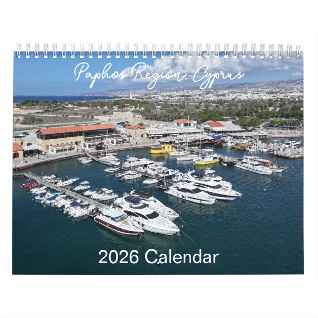 Calendario Paphos Region 2026  Calendar by PaphosLife (Tapa)