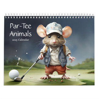 Calendario Par-Tee Animales Un año de diversión de golf 2025