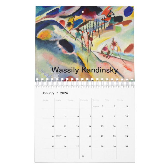 Calendario para 2025 (Jan 2026)