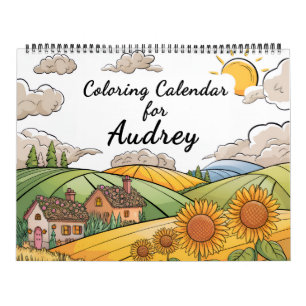 Calendario para colorear de adultos