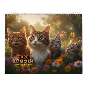 Calendario para gatos - Mau - Diseñado para 2 pági
