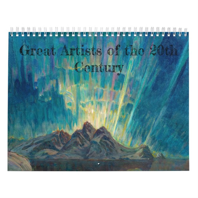 Calendario para pinturas del siglo XX (Tapa)
