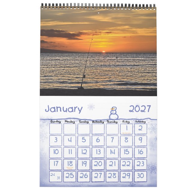 Calendario Paraíso (Jan 2027)
