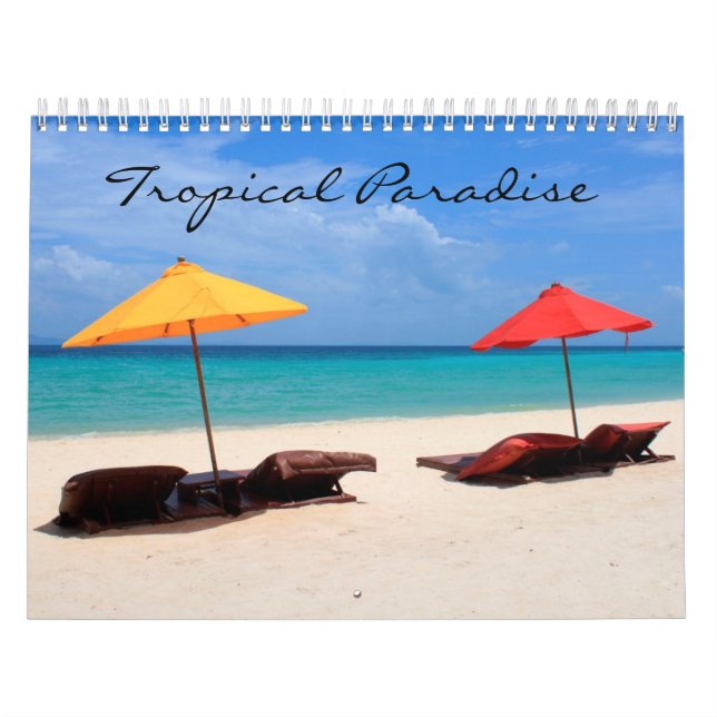 Calendario Paraíso tropical (Tapa)