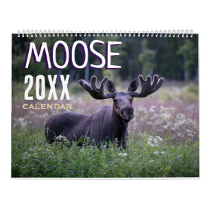 Calendario Pared de Animales Silvestres Alce 2027