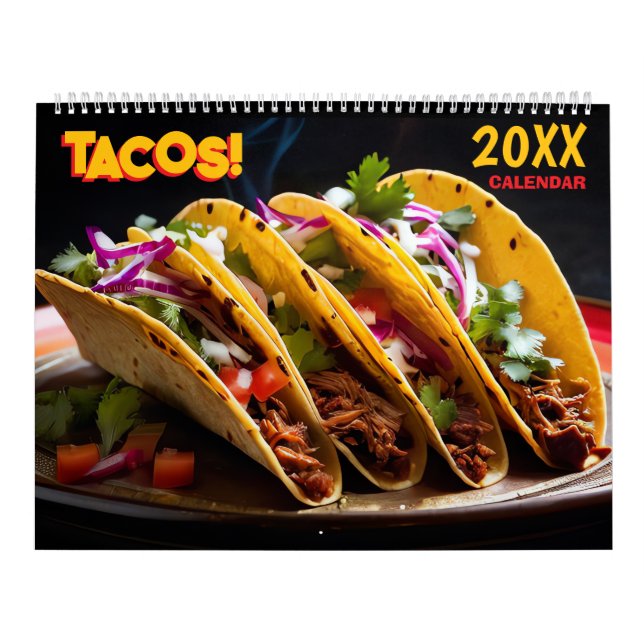 Calendario Pared de comida para amantes de tacos 2027 (Tapa)