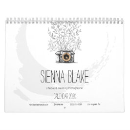Calendario Pared de Fotografía Minimalista Inspiradora