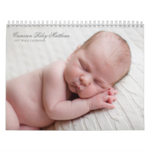 Calendario Pared de recién nacido personalizada con fotos de