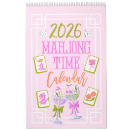 Calendario Pared del tiempo de Mahjong 2026 