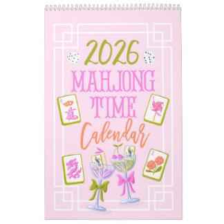 Calendario Pared del tiempo de Mahjong 2026