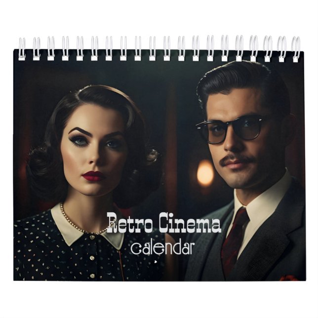 Calendario Pareja de cine retro (Tapa)