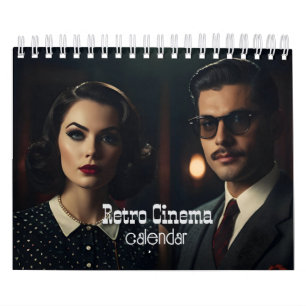 Calendario Pareja de cine retro