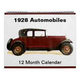 Calendario Pareja Vintage de coches antiguos de Autos clásico