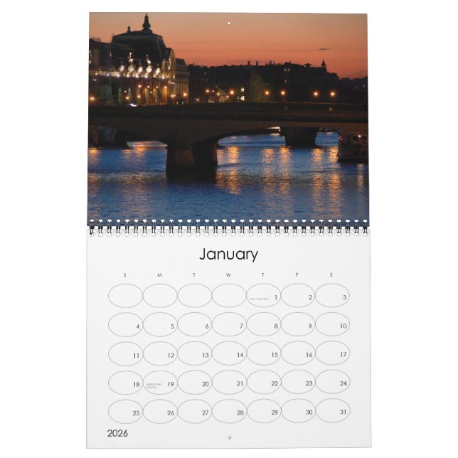 Calendario París 2009 (Jan 2026)