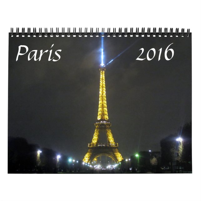 Calendario París 2016 (Tapa)
