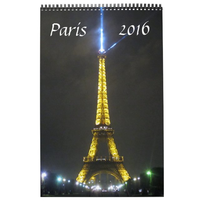Calendario París Francia 2016 (Tapa)