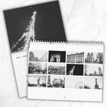 París personalizado Viaje Minimalista blanco y neg