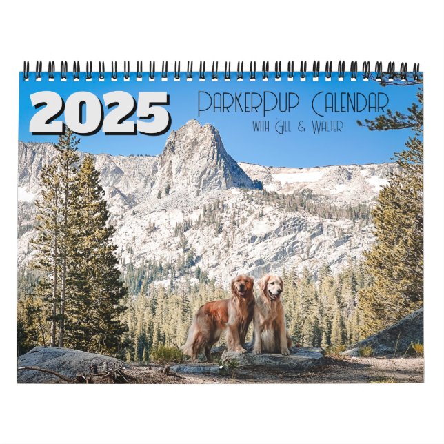 Calendario ParkerPup 2025 con Gill y Walter (Tapa)
